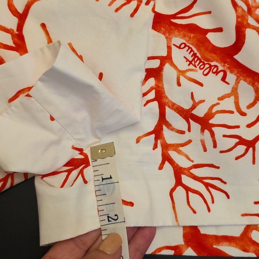 VALENTINO Archive '68 Print White Shorts with Red Coral Motif rare NTW vintage - Picture 11 of 12